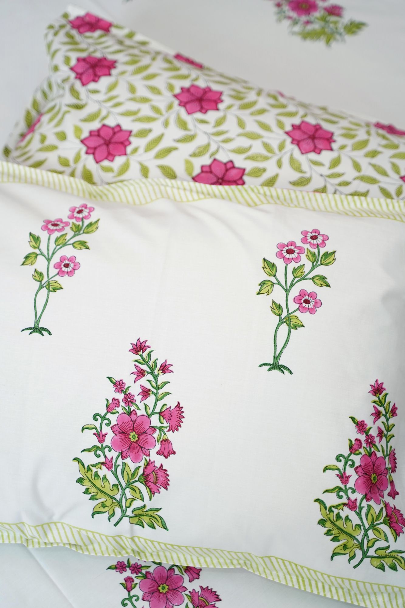 Jaipuri Block Print Bedsheet - Gulbahaar Hand Block Print Cotton Double