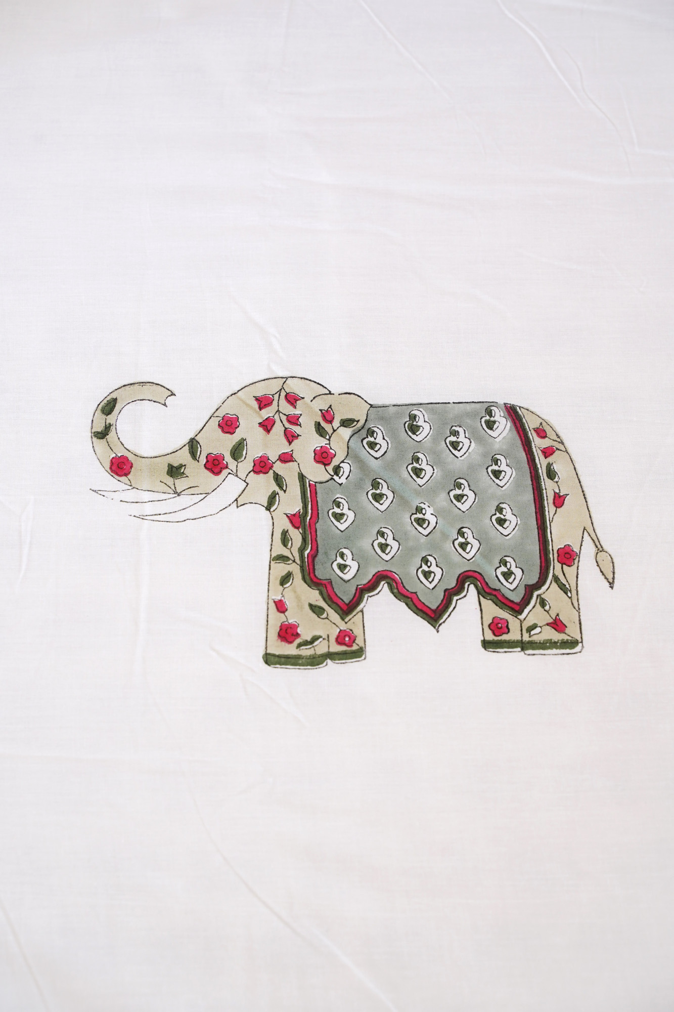 Block Print Dohar - Double Haathi Premium Hand Block Print Cotton Jaipuri