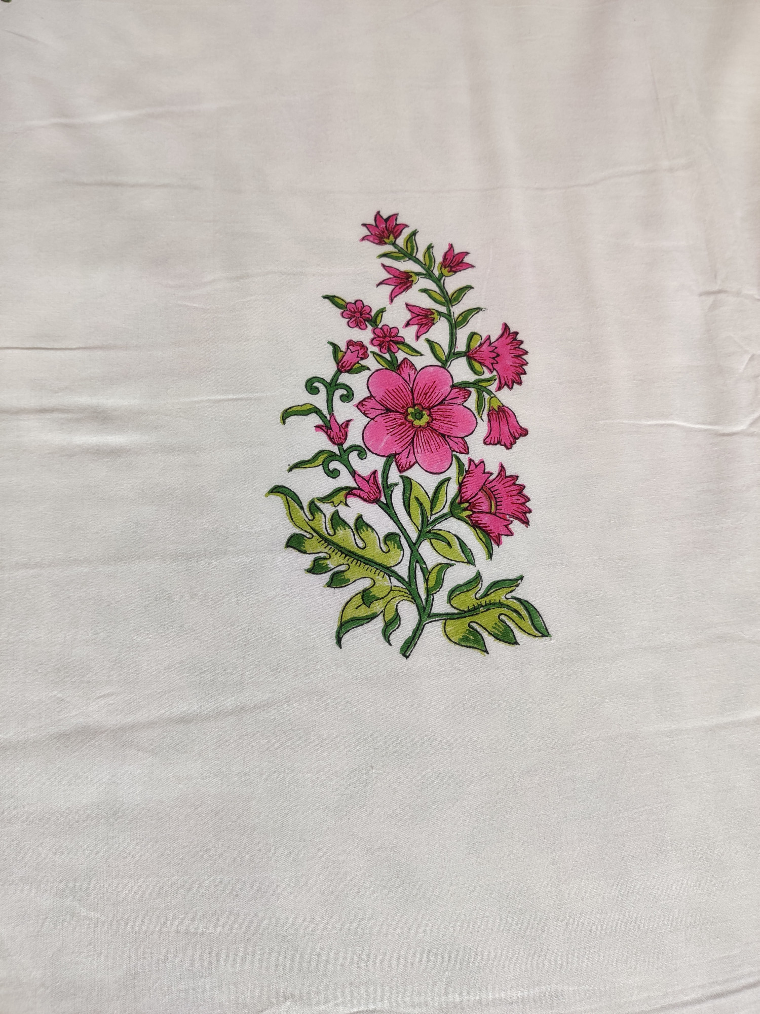 Block Print Dohar - Gulbahaar Hand Block Print Mulmul Jaipuri
