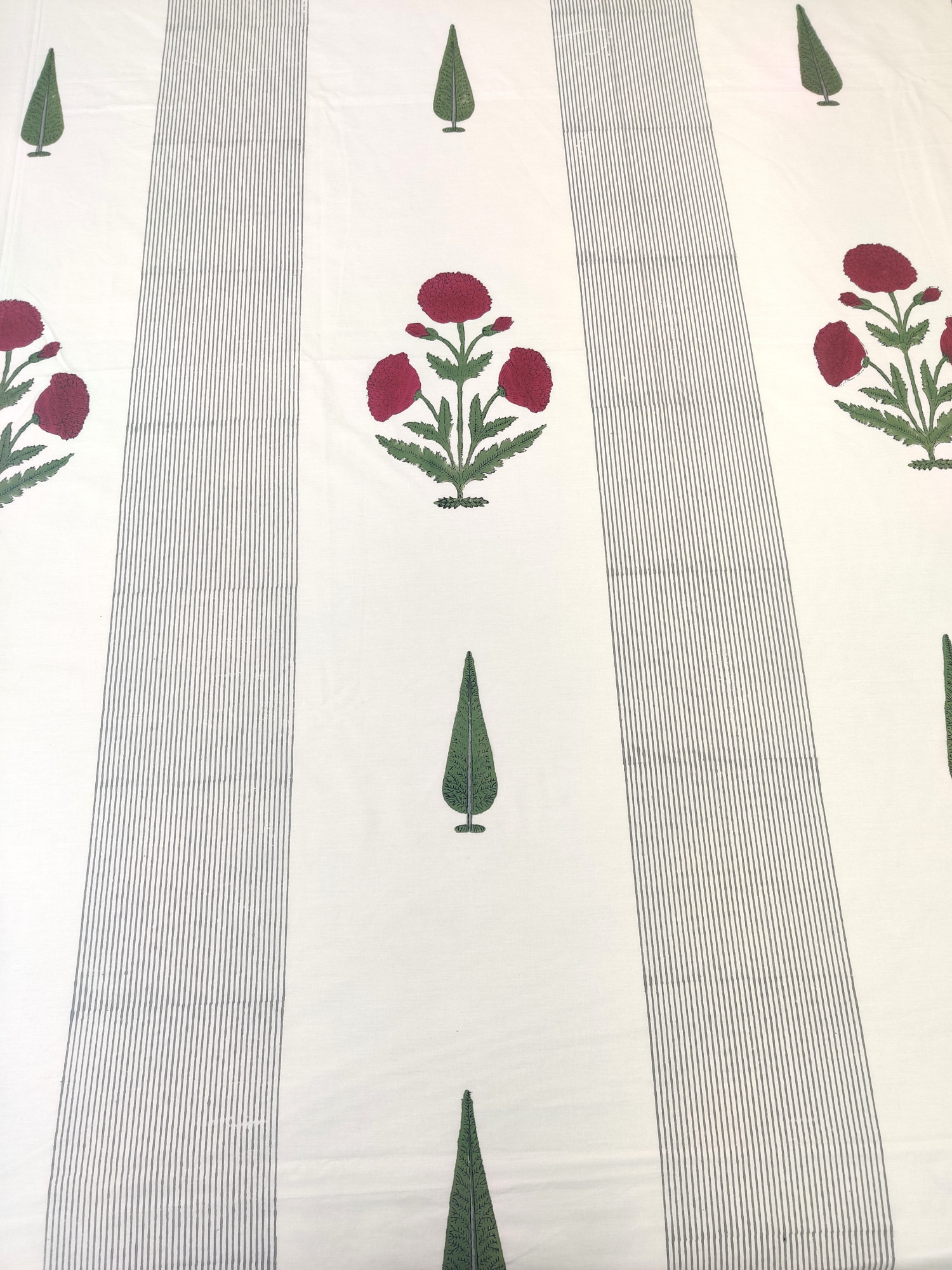 Jaipuri Block Print Bedsheet - Chinarbagh Premium Hand Block Print Cotton King Size