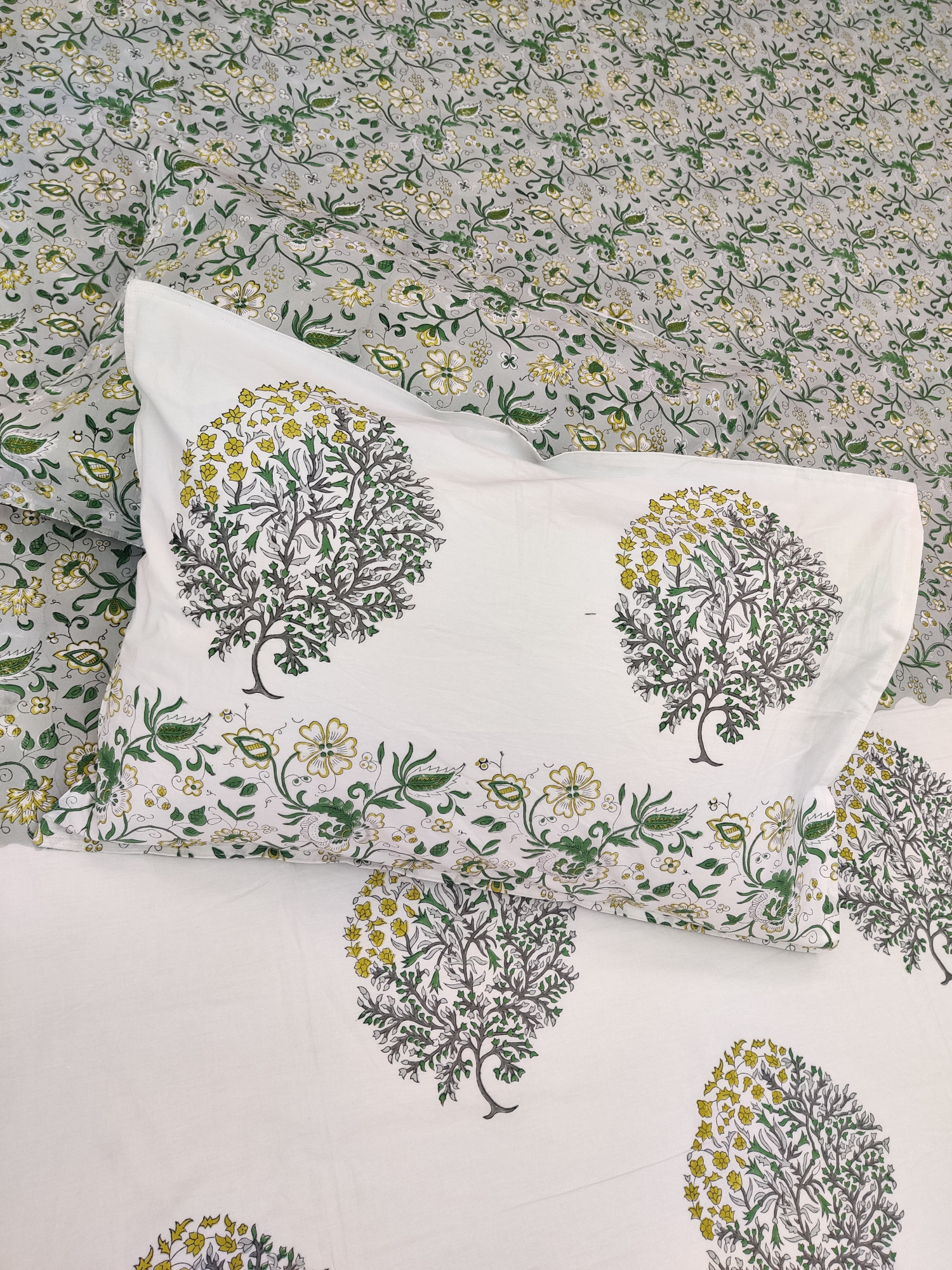 Jaipuri Block Print Bedsheet - Double Block Hand Block Print Cotton King Size