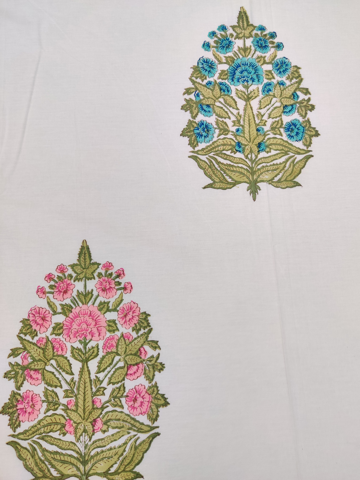 Jaipuri Block Print Bedsheet - Multi Dual Hand Block Print Cotton Double