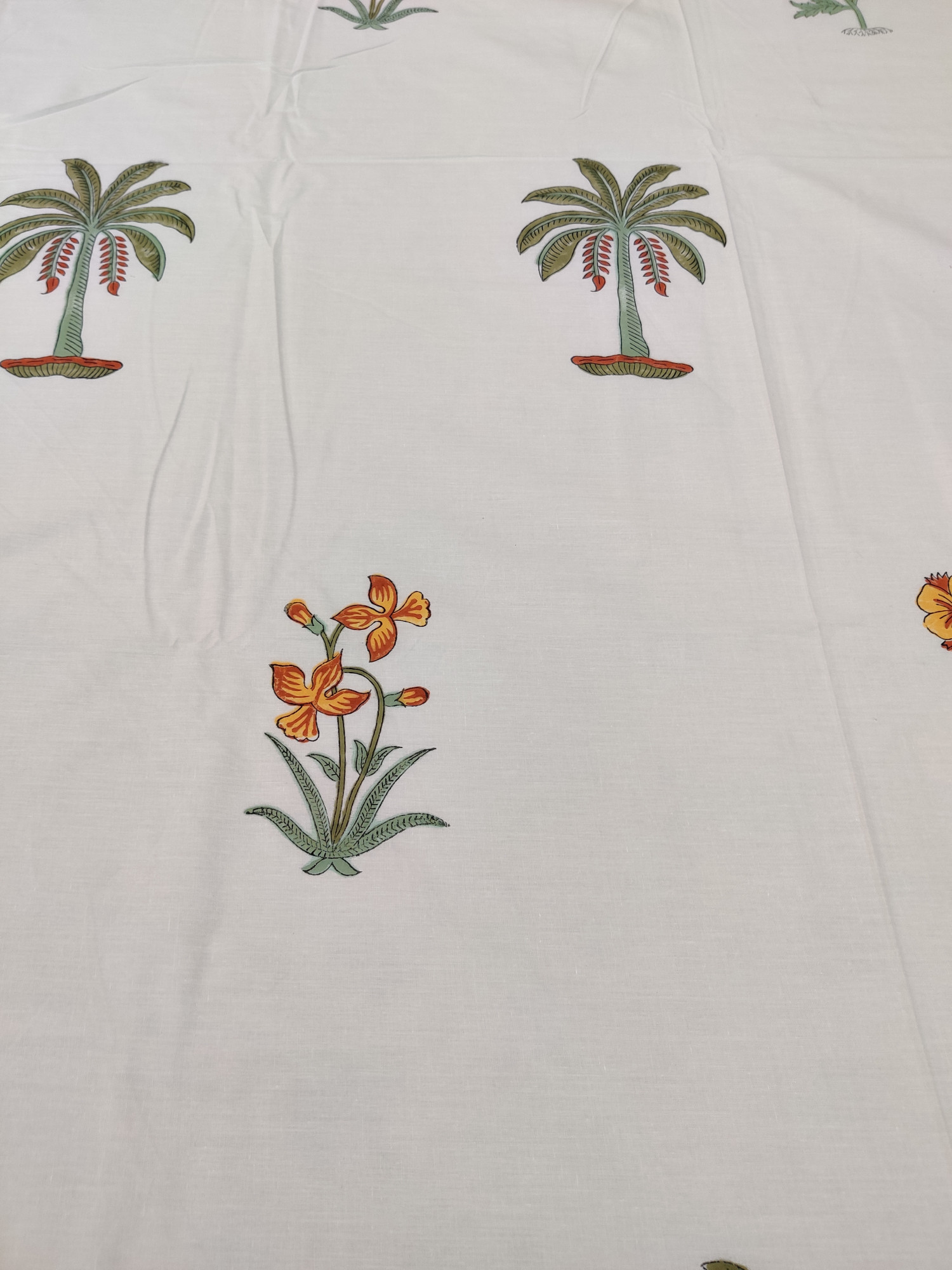 Jaipuri Block Print Bedsheet - South Bagh Hand Block Print Cotton King Size