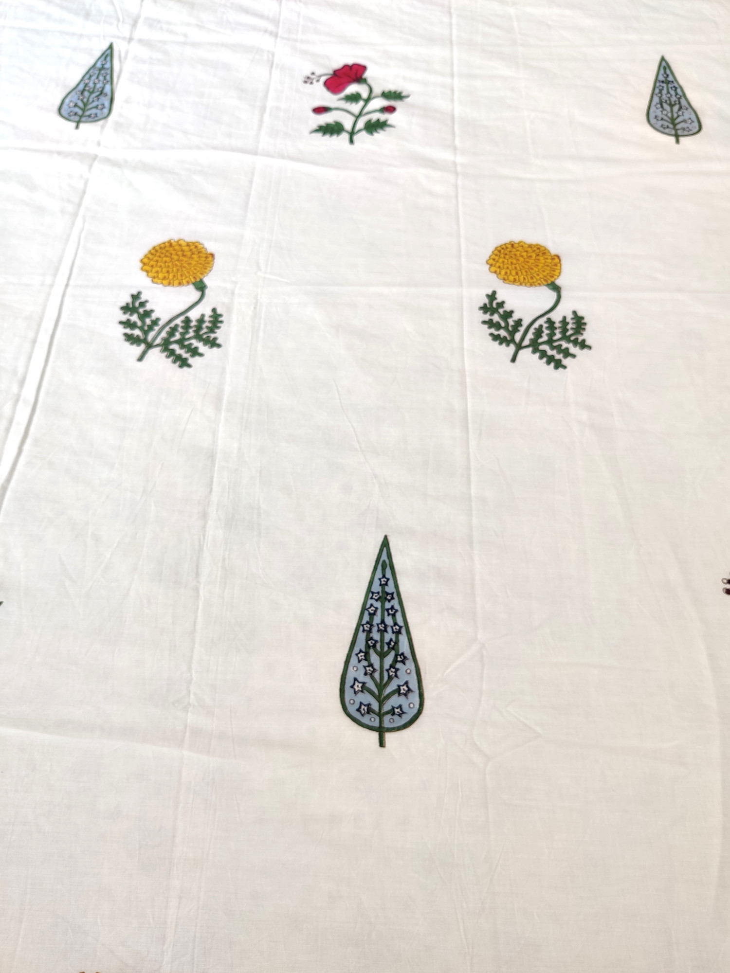 Block Print Dohar - Tropical Hand Block Print Mulmul Premium Jaipuri