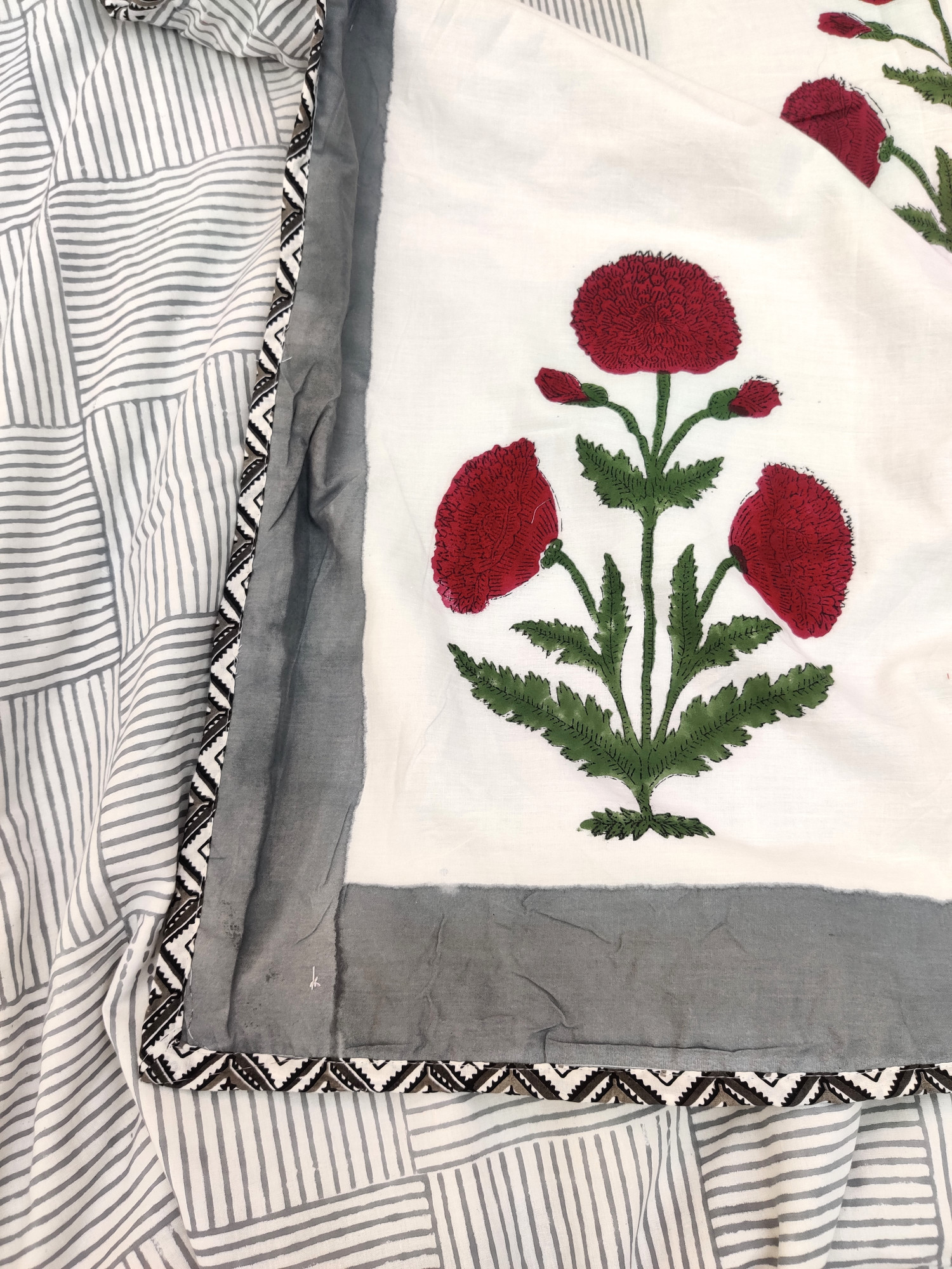 Block Print Dohar - Chinarbagh Hand Block Print Cotton Jaipuri