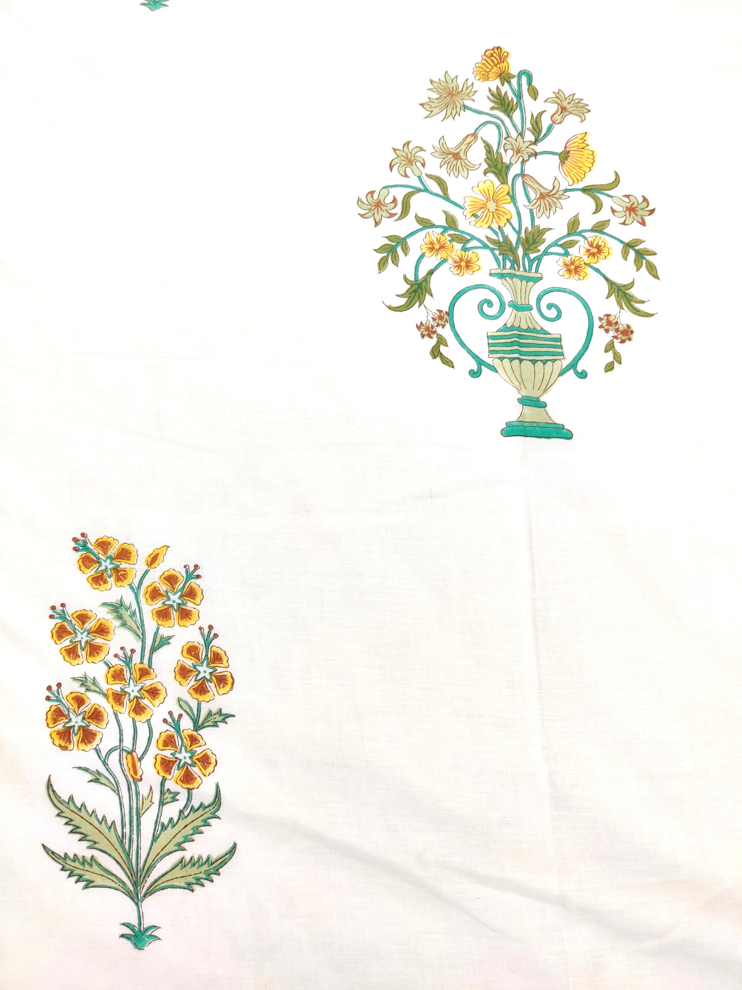 Block Print Dohar - Chic Garden Hand Block Print Mulmul Jaipuri