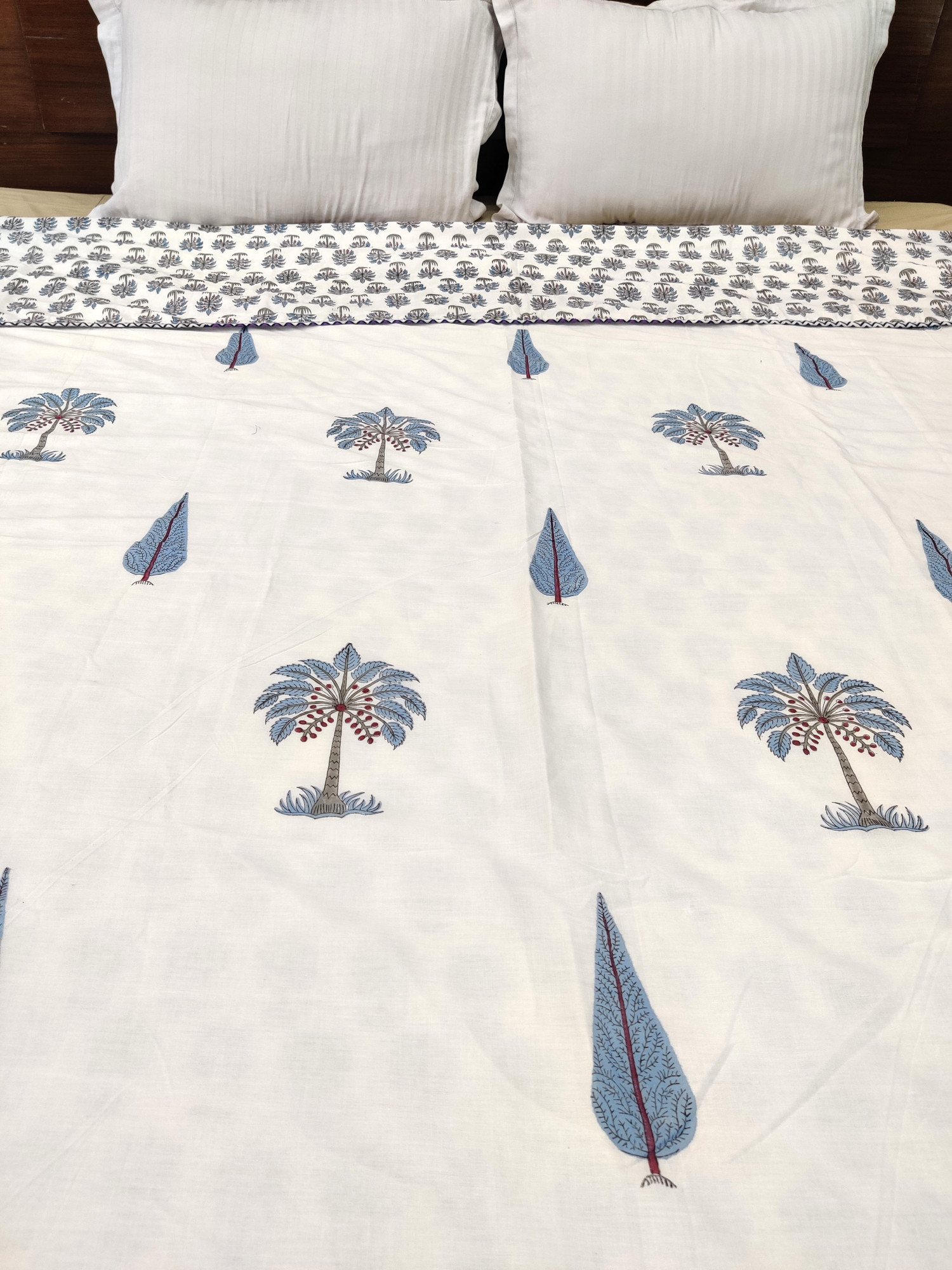 Block Print Dohar - Pine Hand Block Print Premium Cotton Jaipuri