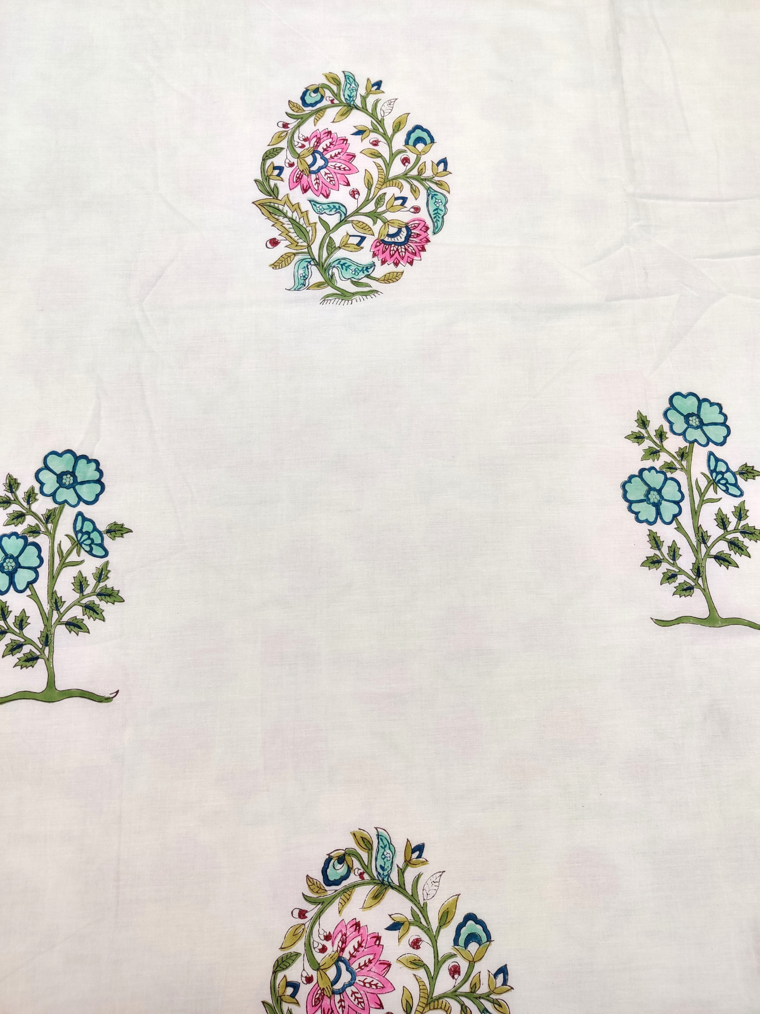 Block Print Dohar - Double Border Hand Block Print Premium Cotton Jaipuri