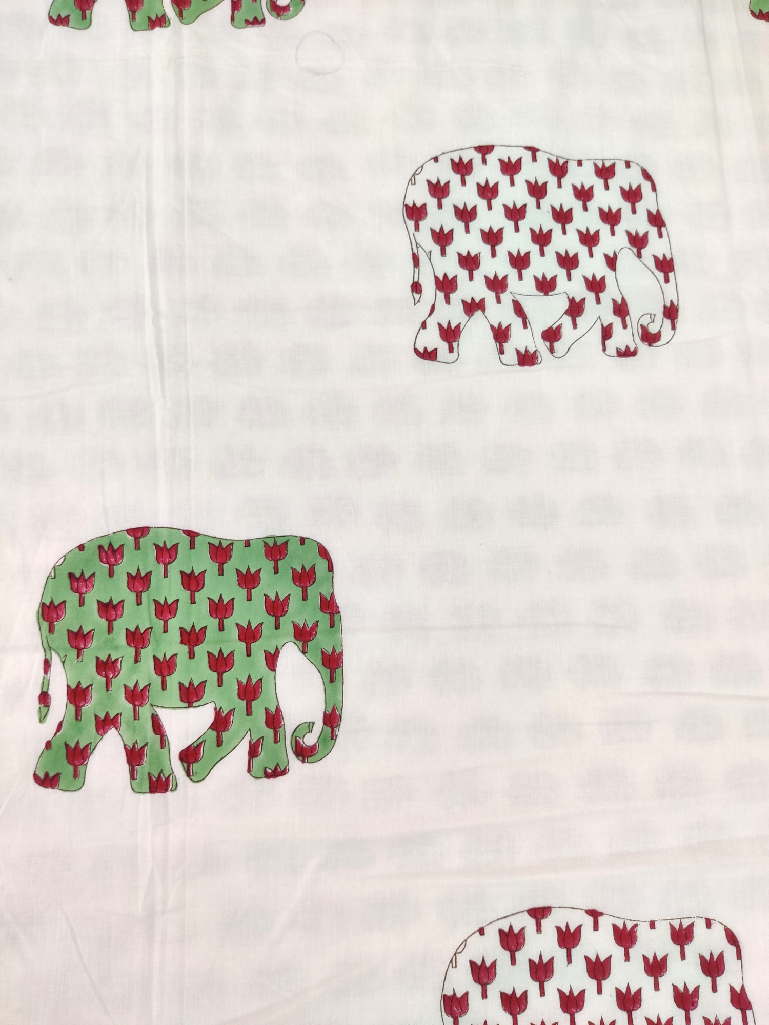 Block Print Dohar - Double Haathi Hand Block Print 100% Cotton Jaipuri