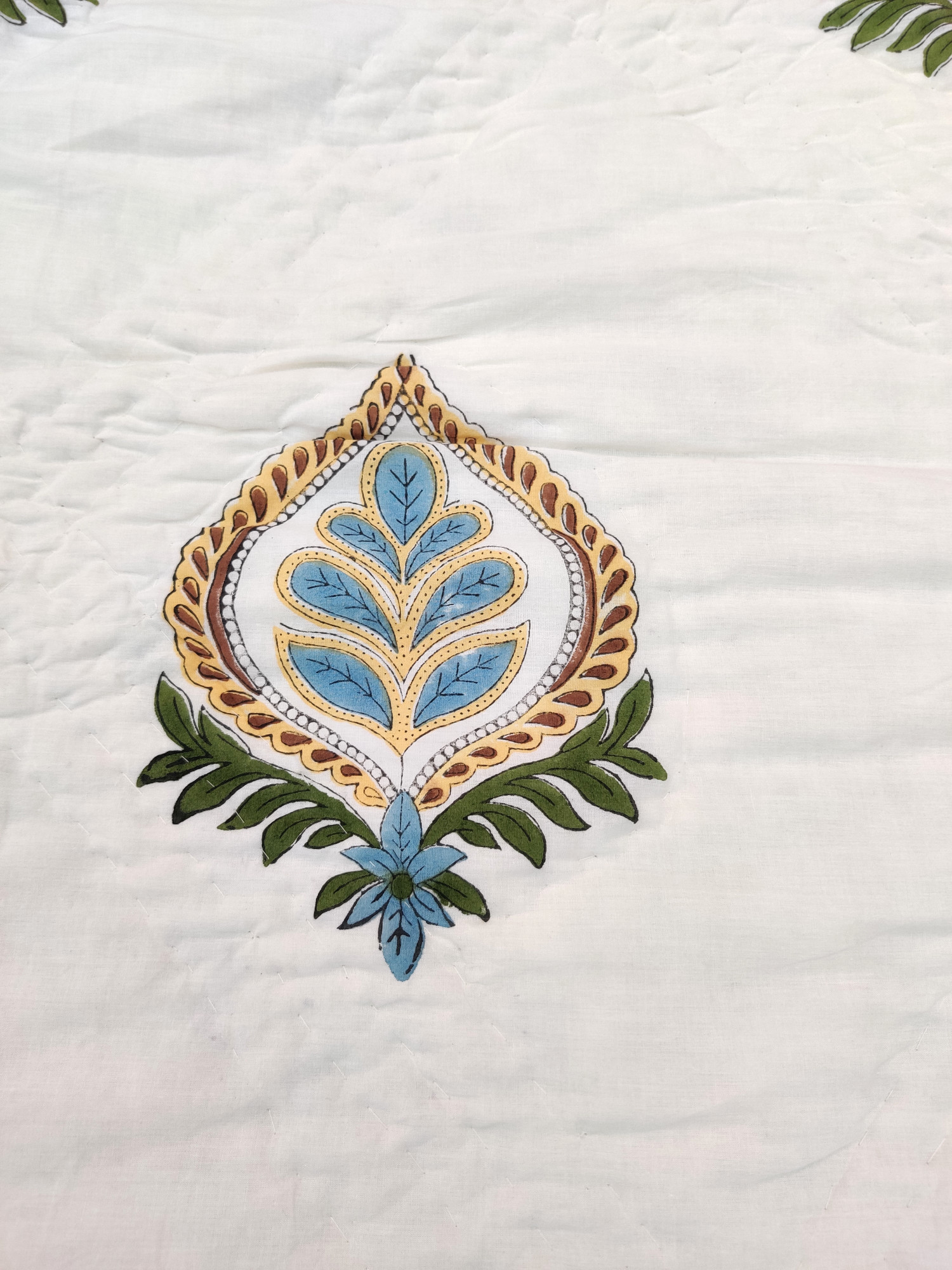 Hand Block Print Mulmul Quilt - Cotton Double Pathi Soft Jaipuri Razai Double