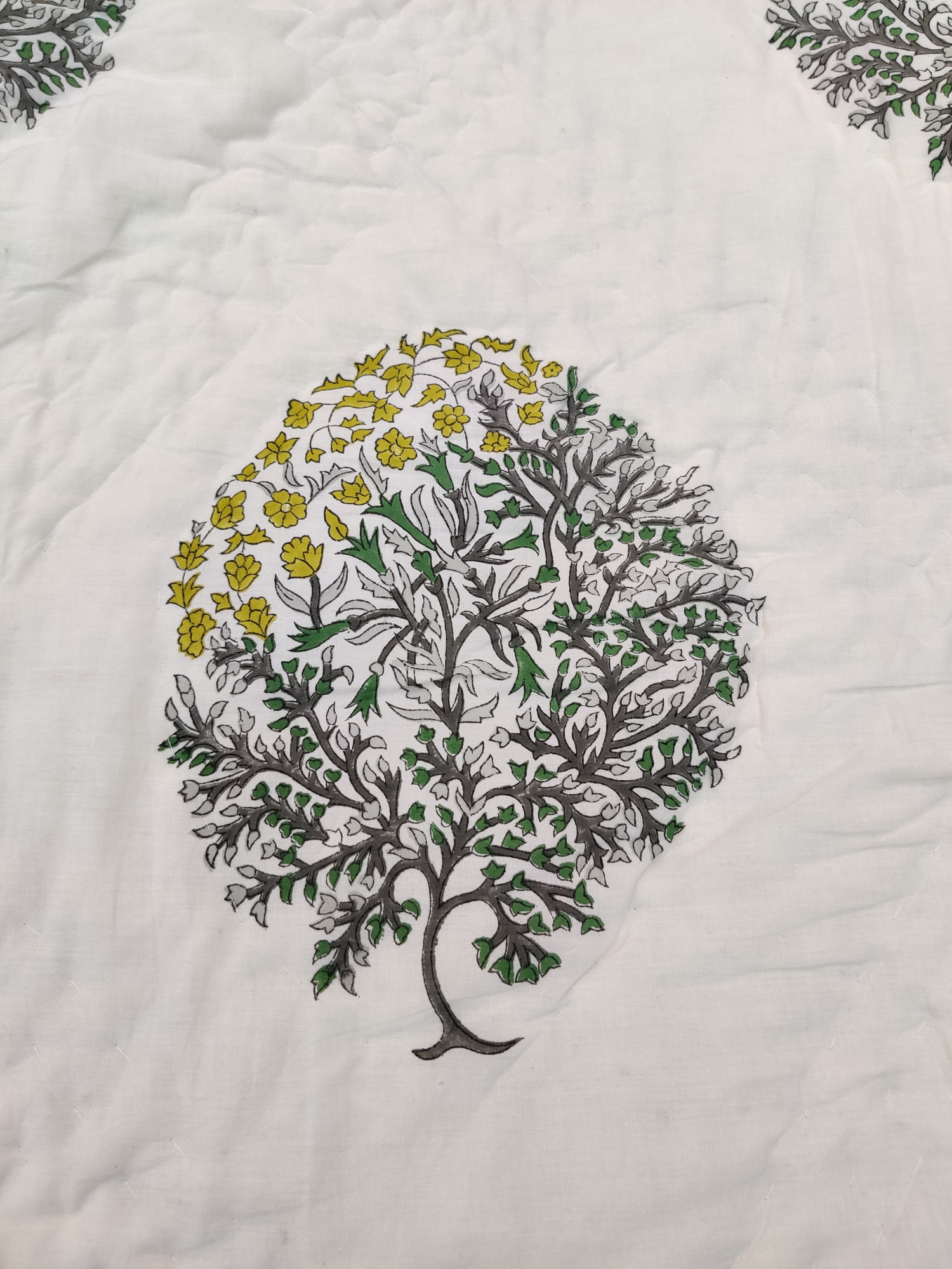 Hand Block Print Mulmul Quilt - Double Block Soft Jaipuri Razai Double
