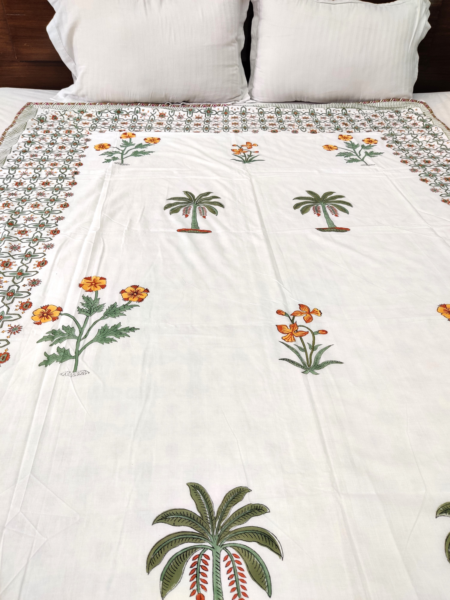 Block Print Dohar - South Bagh Hand Block Print Mulmul Cotton Jaipuri