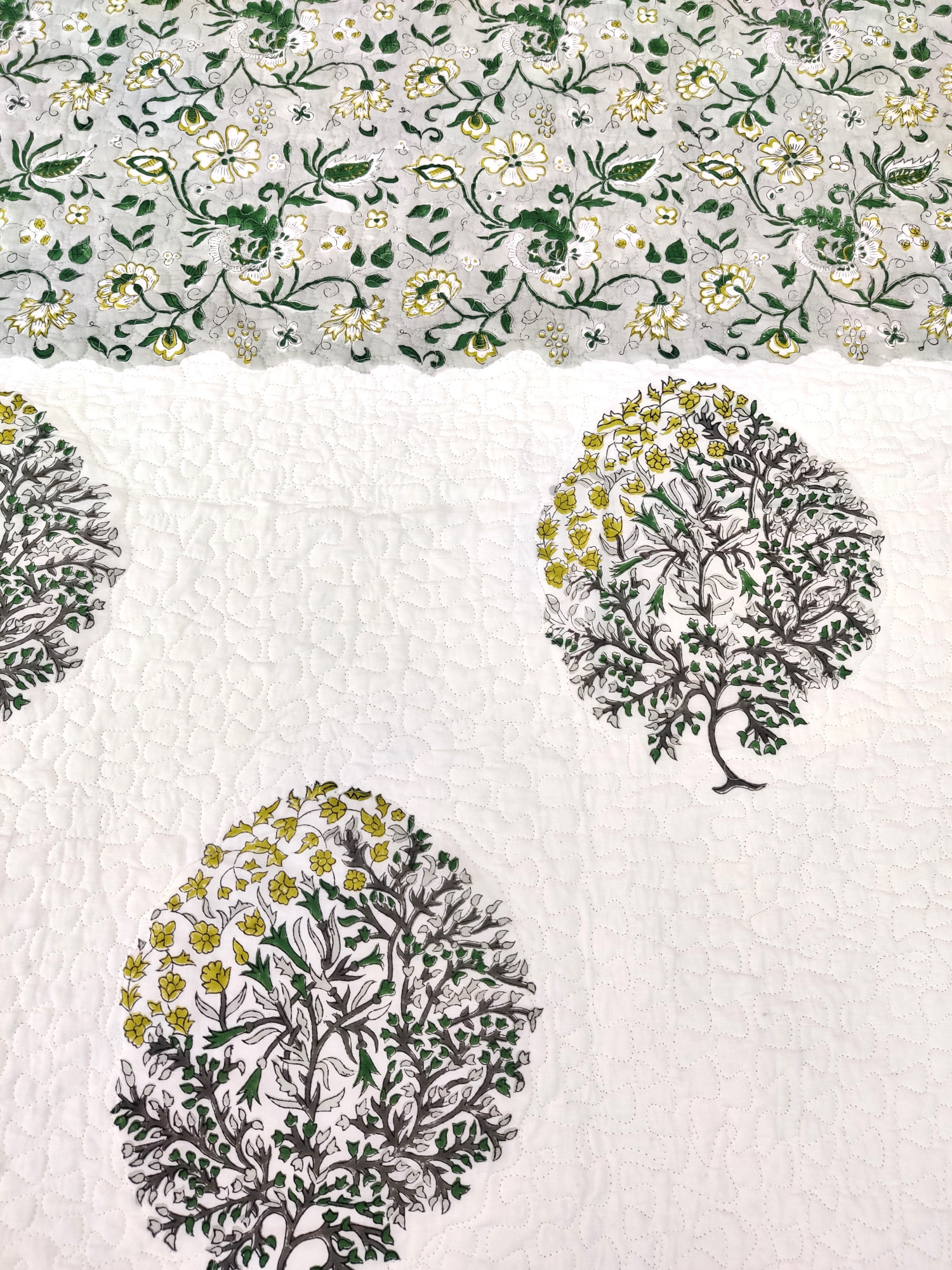 Block Print Bedcover - Double Block Hand Block Print Premium Cotton Double