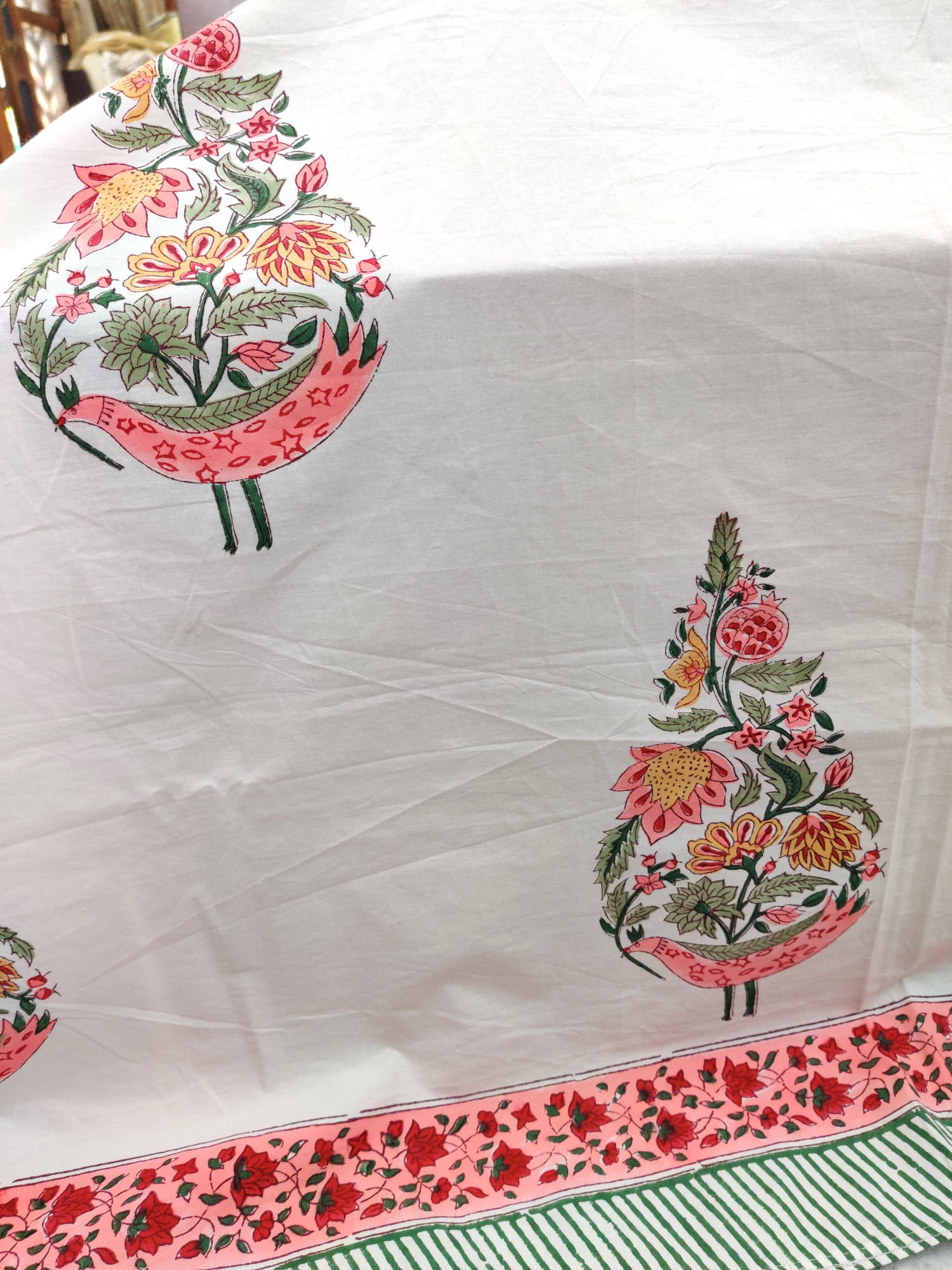 Jaipuri Block Print Bedsheet - Chiya Bhel Hand Block Print Cotton Double