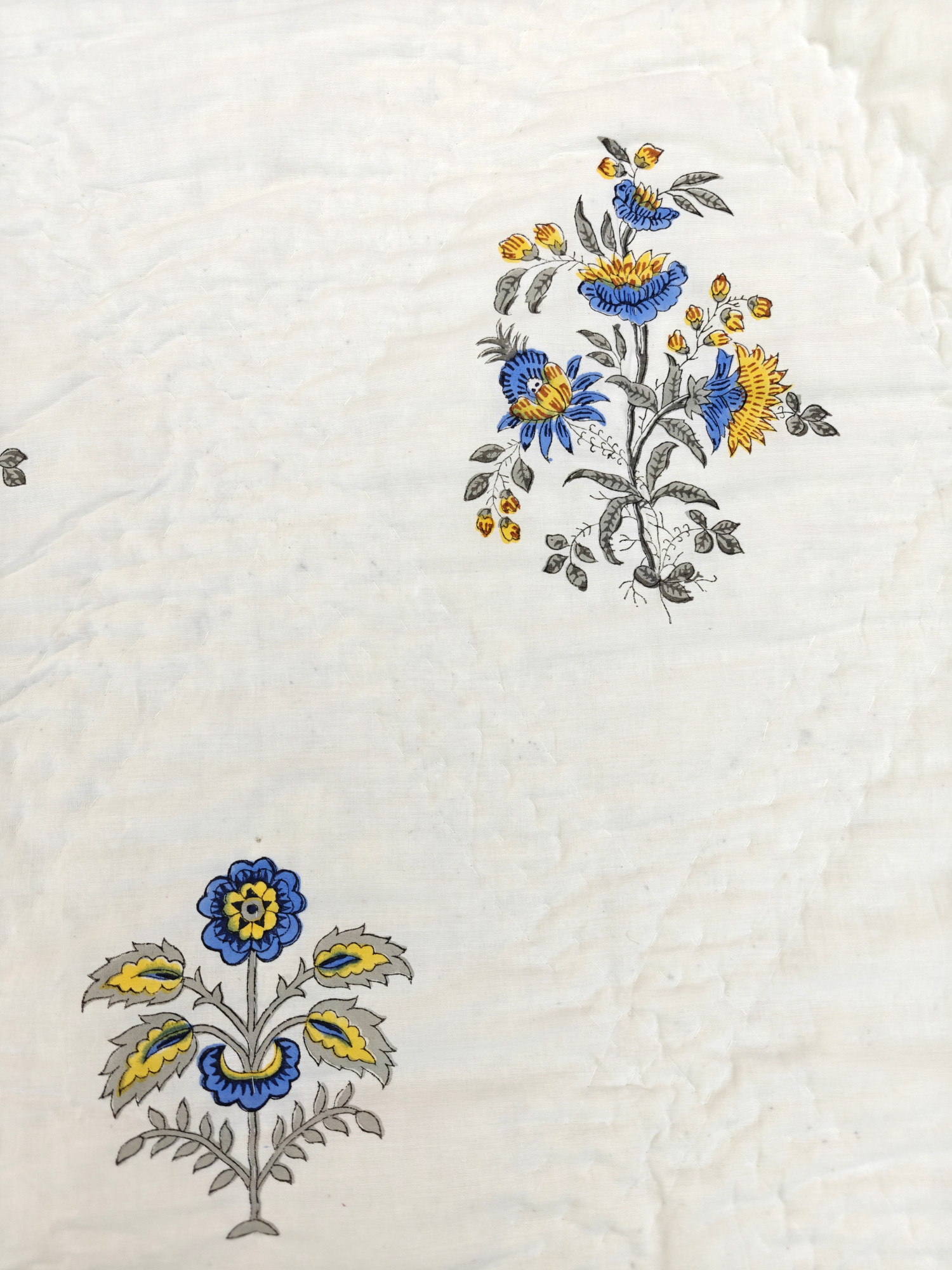 Hand Block Print Mulmul Quilt - Orchid Essence Soft Jaipuri Razai Double