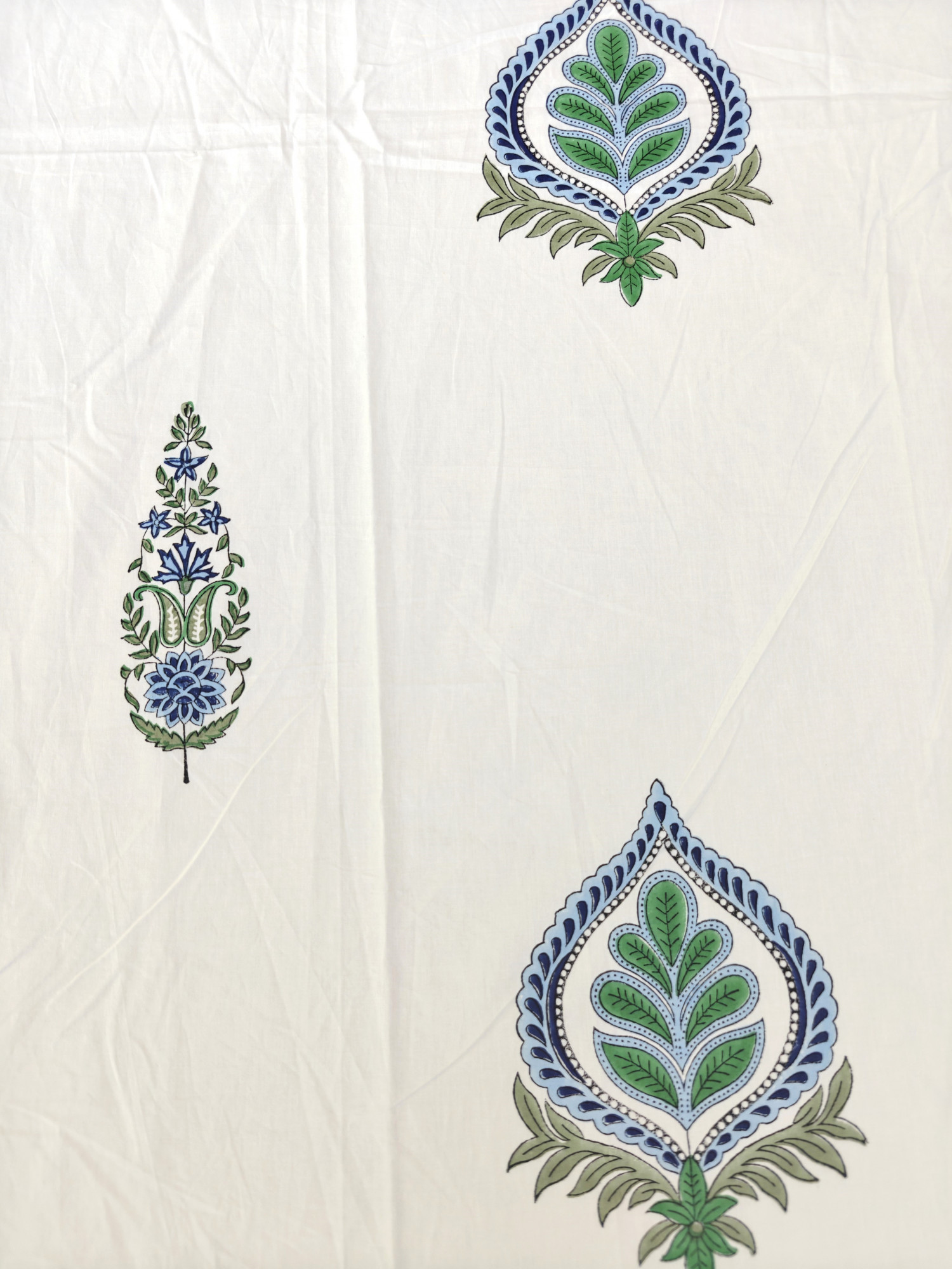Jaipuri Block Print Bedsheet - BotaniCraft Hand Block Print Cotton King Size