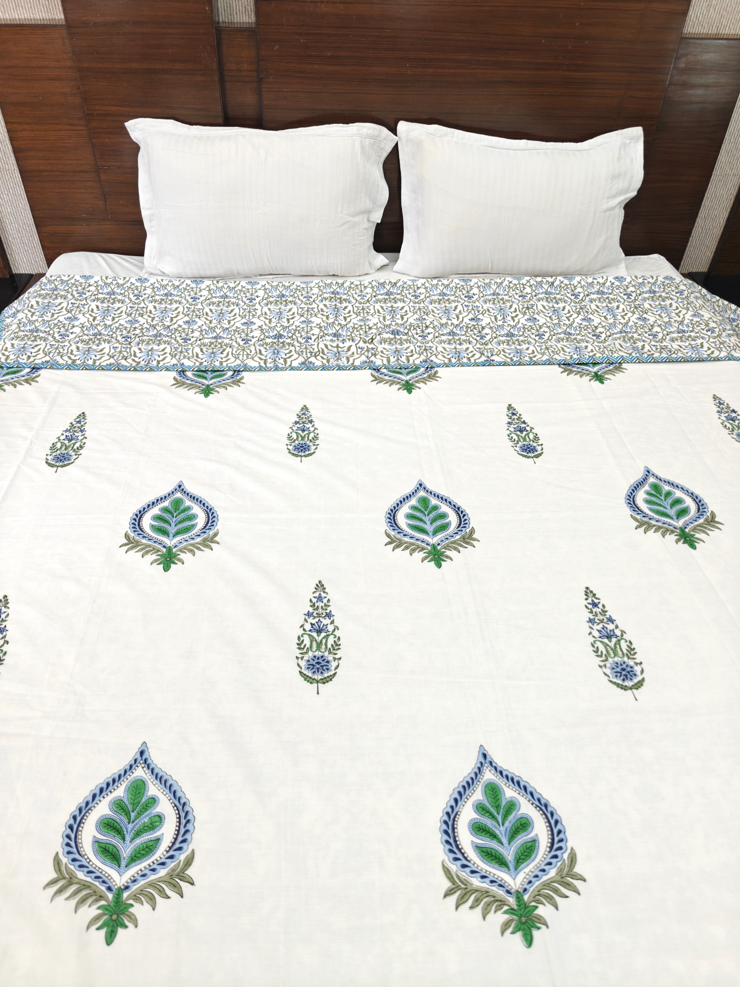 Block Print Dohar - BotaniCraft Reversible Hand Block Print Jaipuri Cotton
