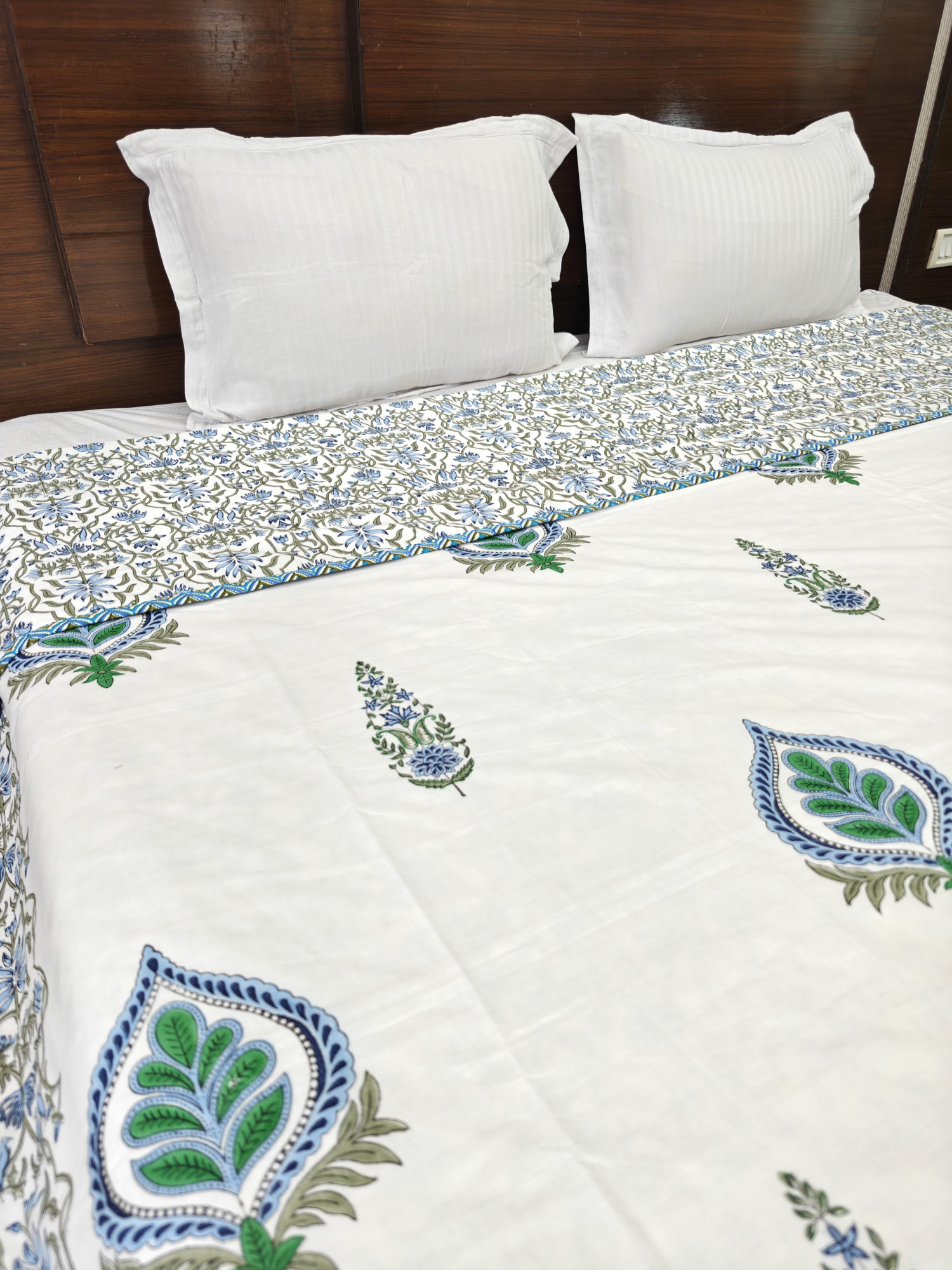 Block Print Dohar - BotaniCraft Reversible Hand Block Print Jaipuri Cotton