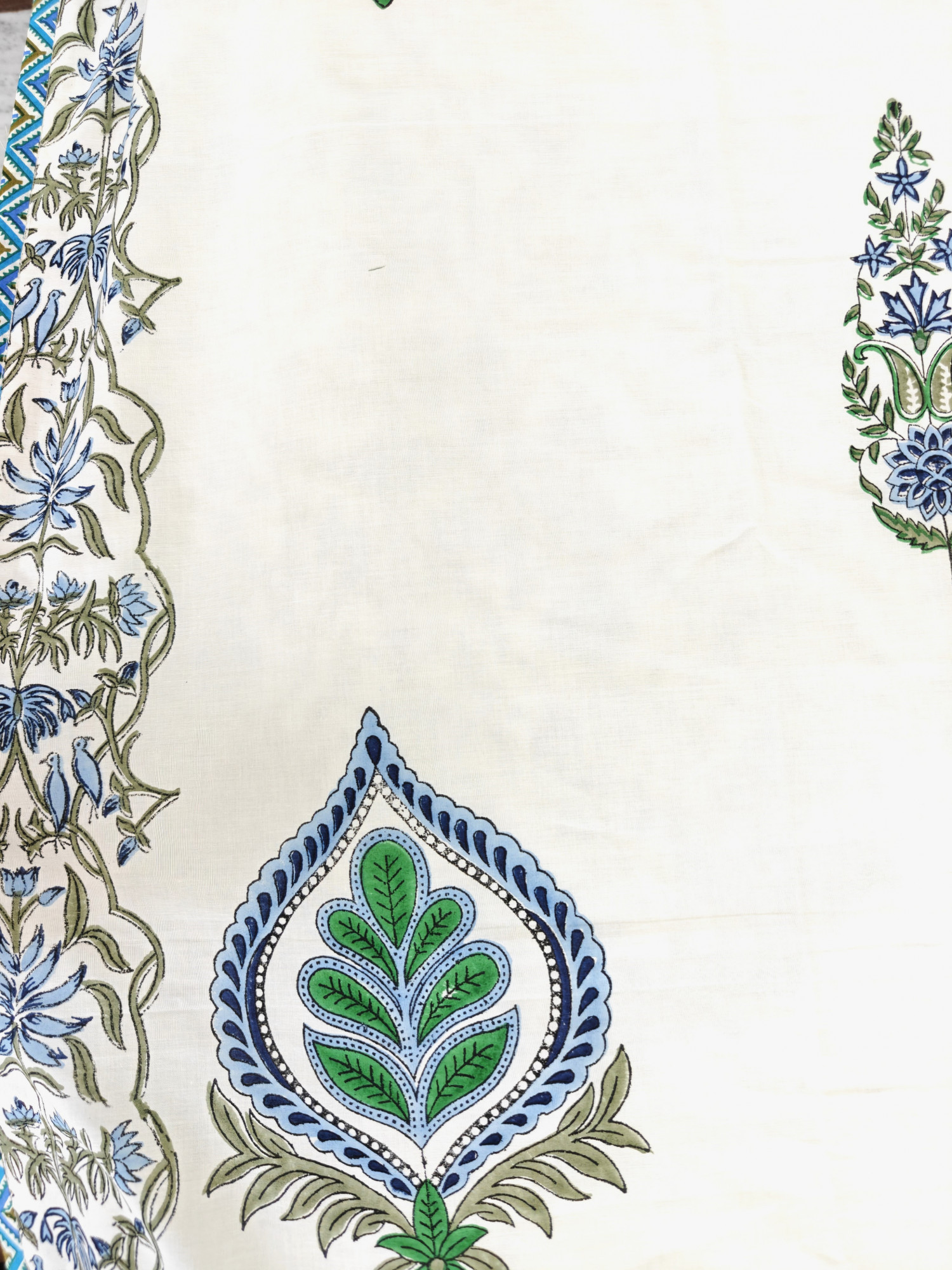Block Print Dohar - BotaniCraft Reversible Hand Block Print Jaipuri Cotton