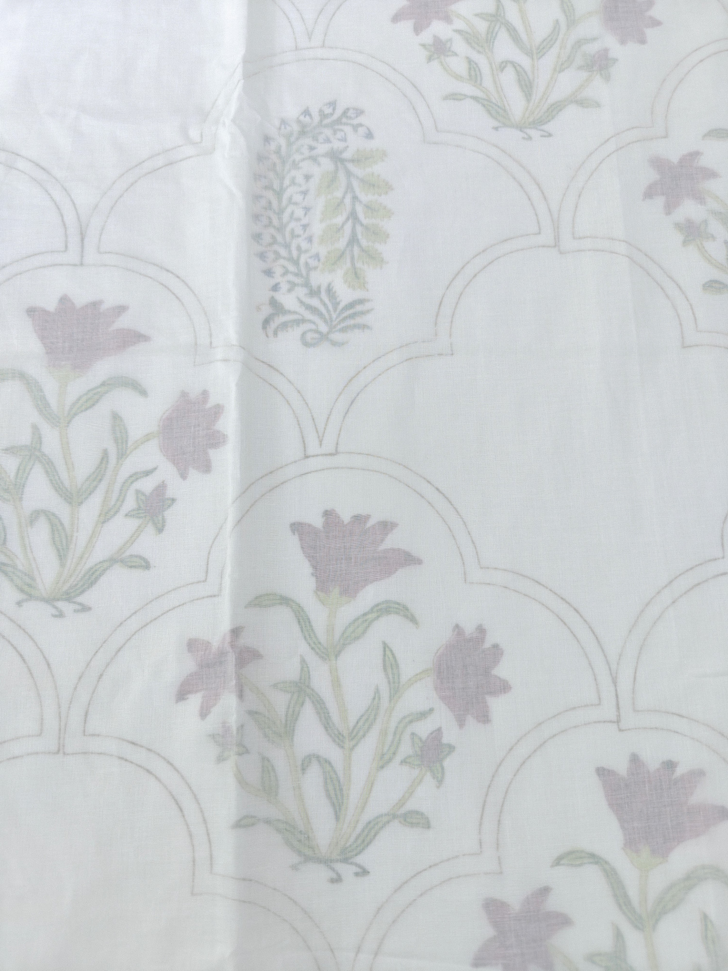 Block Print 3D Dohar - Baag-e-Bahar Hand Block Print Mulmul Jaipuri