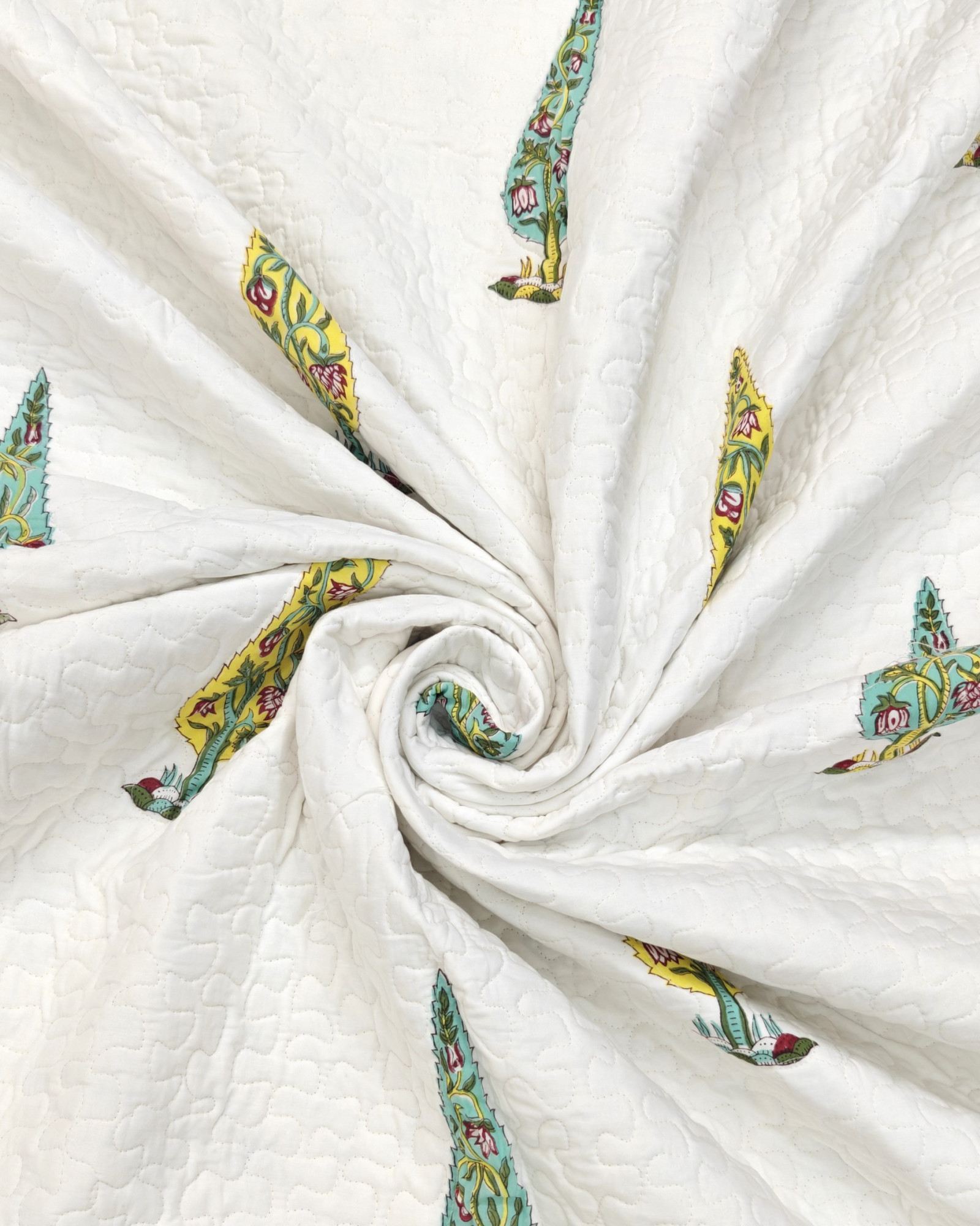 Block Print Bedcover - Chhipa Charm Reversible Hand Block Print Cotton Double