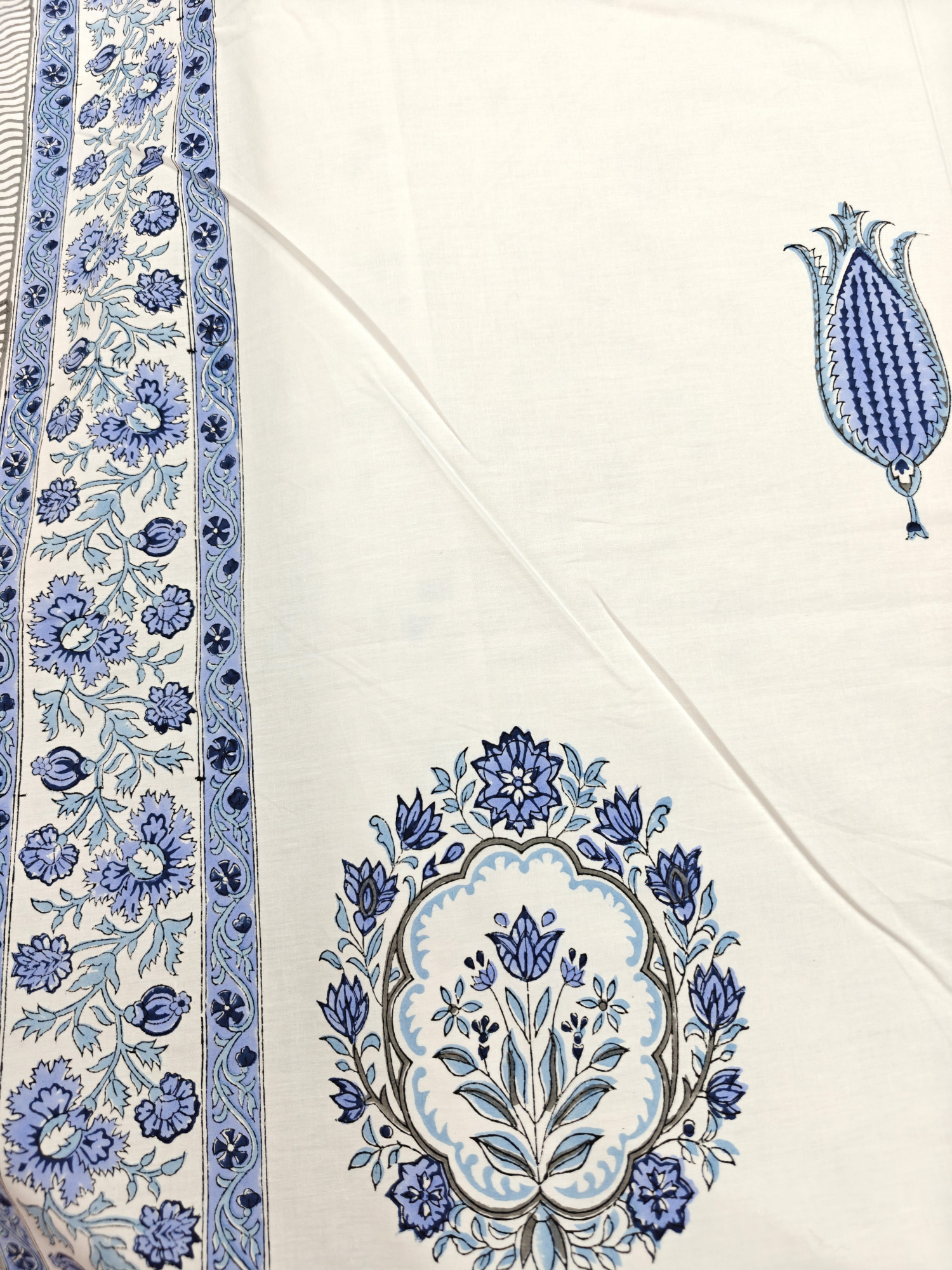 Jaipuri Block Print Bedsheet - Mala Hand Block Print Cotton King Size