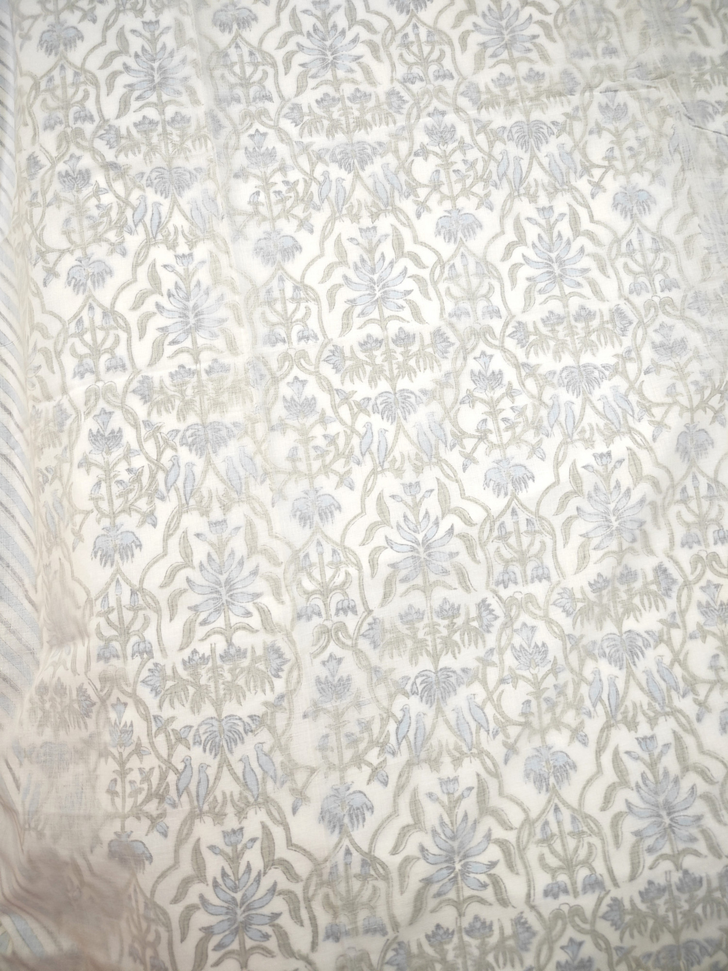 Block Print 3D Dohar - Botanicraft Hand Block Print Mulmul Jaipuri