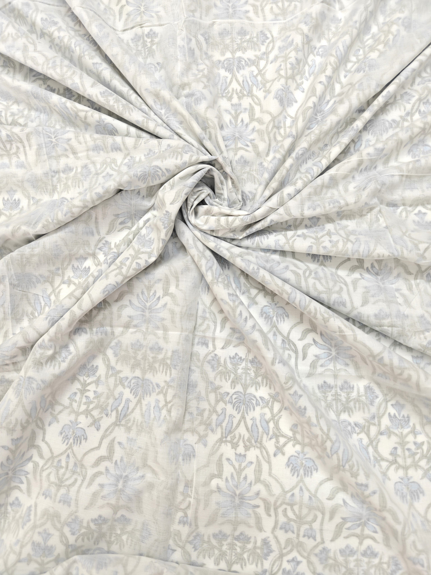 Block Print 3D Dohar - Botanicraft Hand Block Print Mulmul Jaipuri