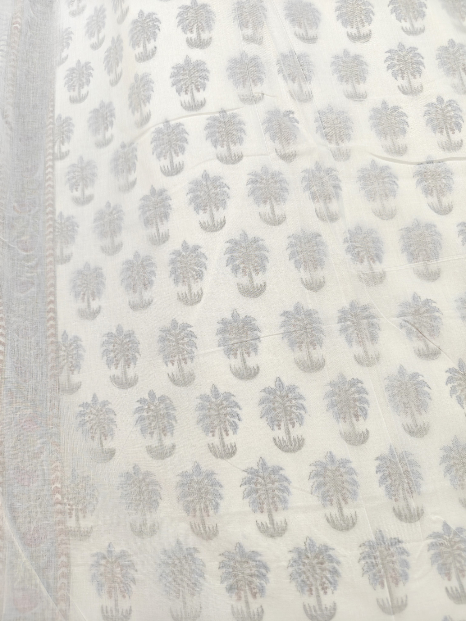Jaipuri Block Print 3D Dohar - Pine Grove Hand Block Print Cotton