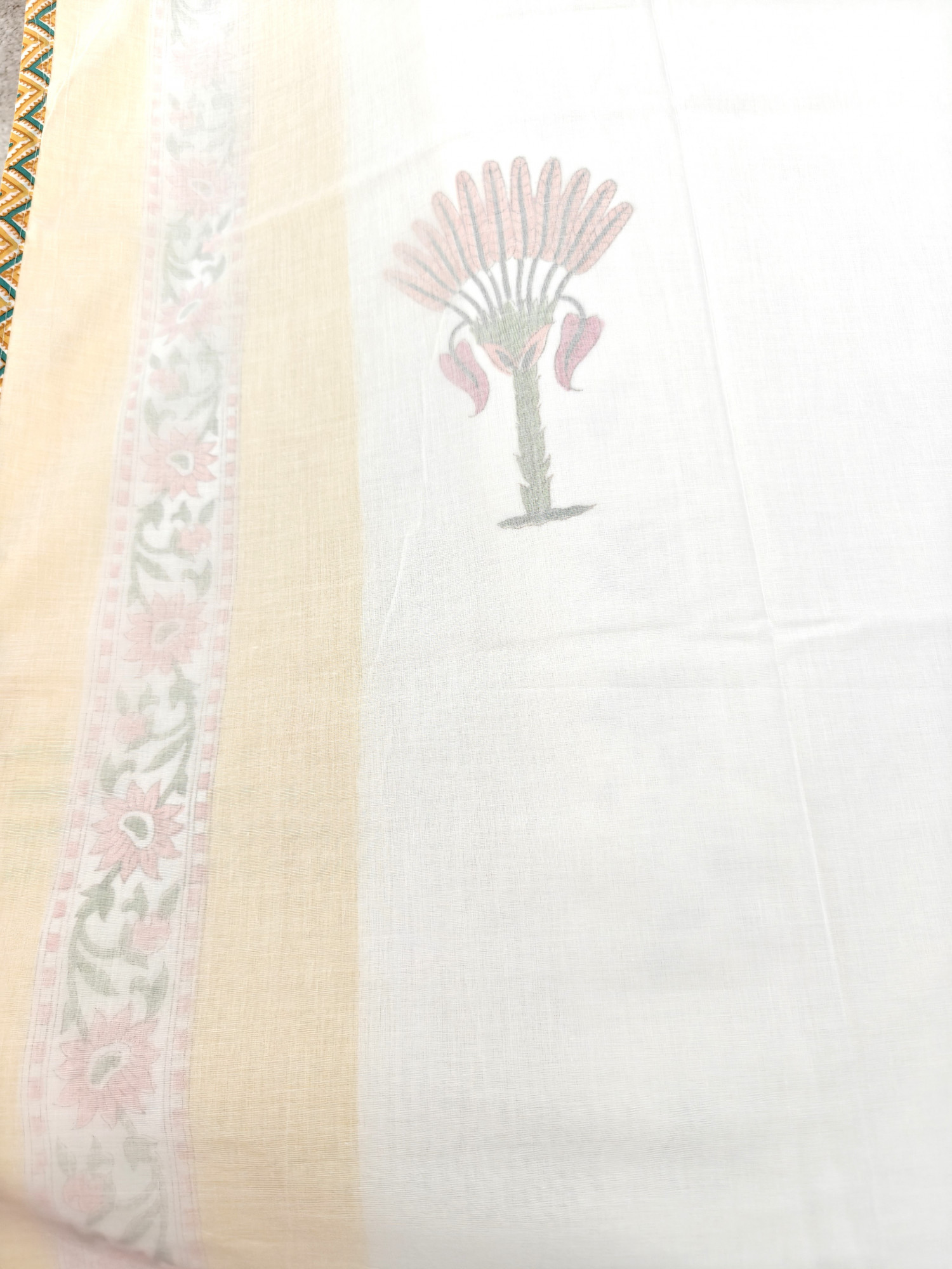Block Print 3D Dohar - Rangrez Jaipur Hand Block Print Mulmul Jaipuri