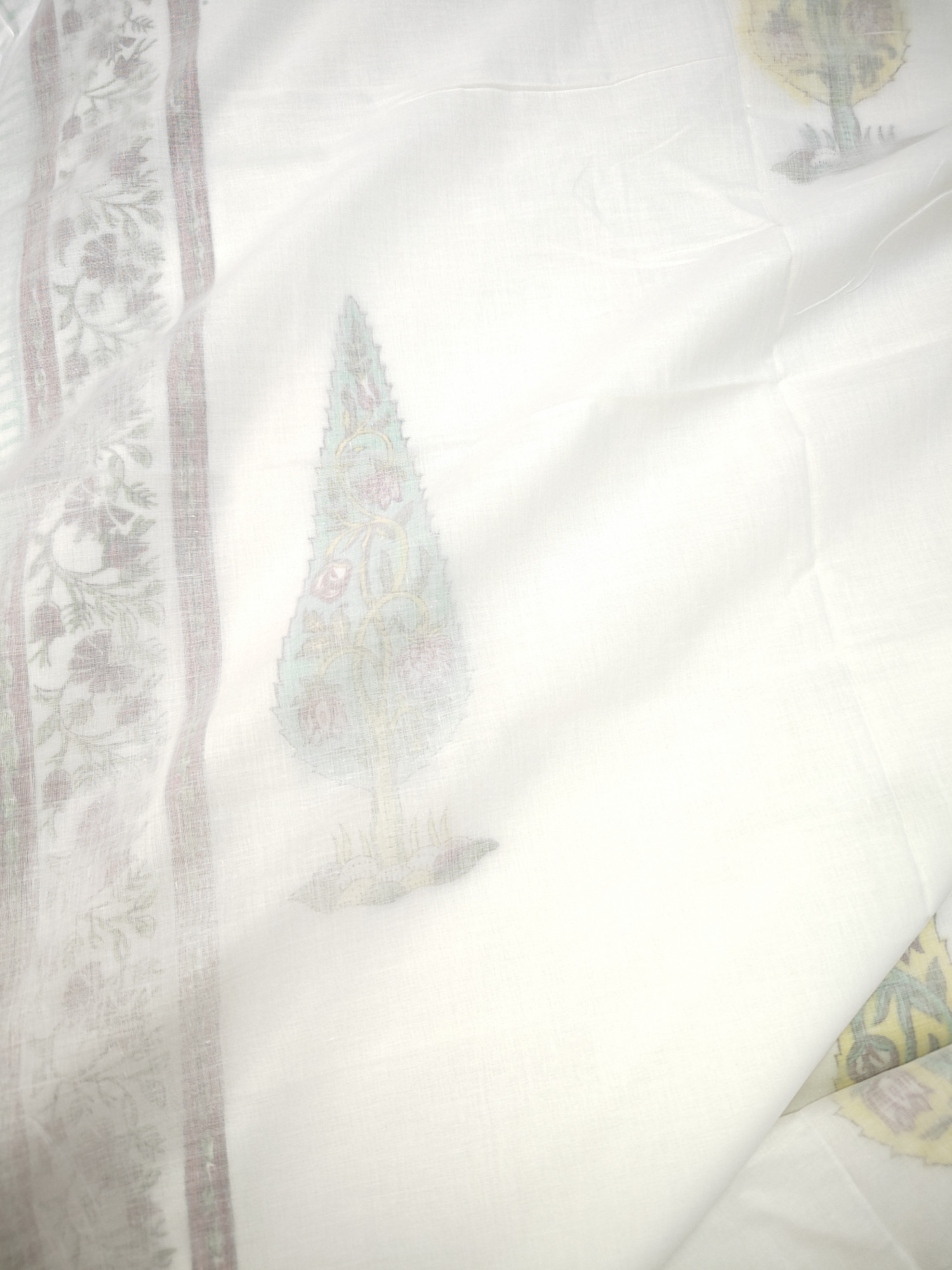 Block Print 3D Dohar - Chhipa Charm  Hand Block Print Mulmul Jaipuri