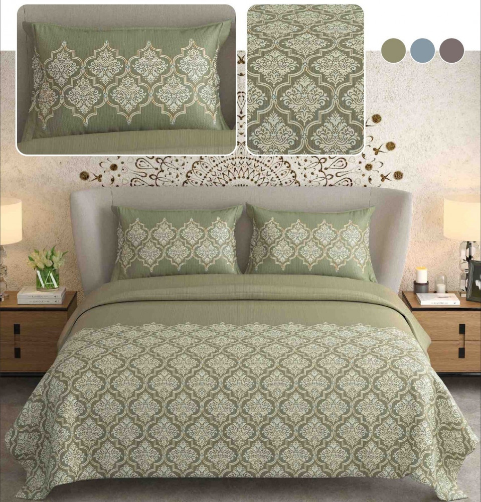 Image of NAYAB KING SIZE BEDSHEET WITH 2 PILLOW COVER