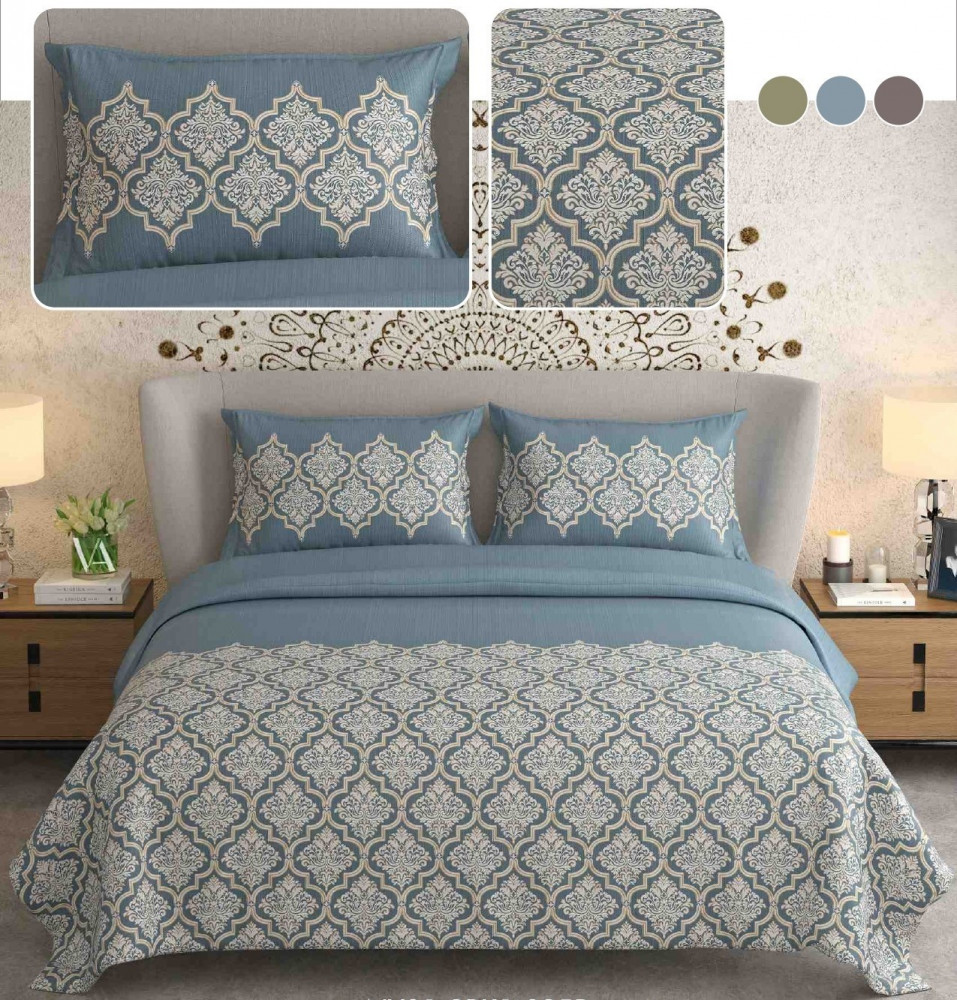 Image of NAYAB KING SIZE BEDSHEET WITH 2 PILLOW COVER