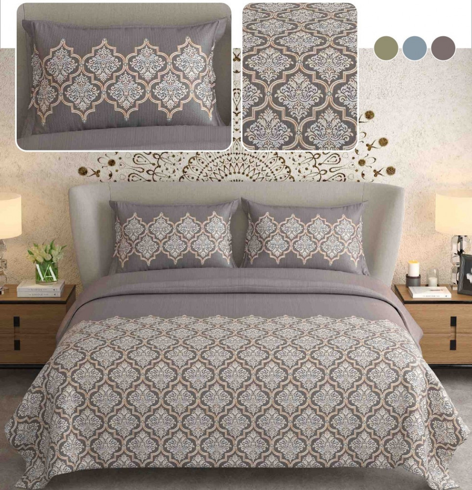 Image of NAYAB KING SIZE BEDSHEET WITH 2 PILLOW COVER