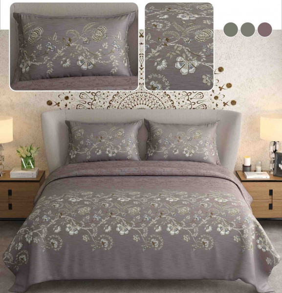 NAYAB KING SIZE BEDSHEET WITH 2 PILLOW COVER