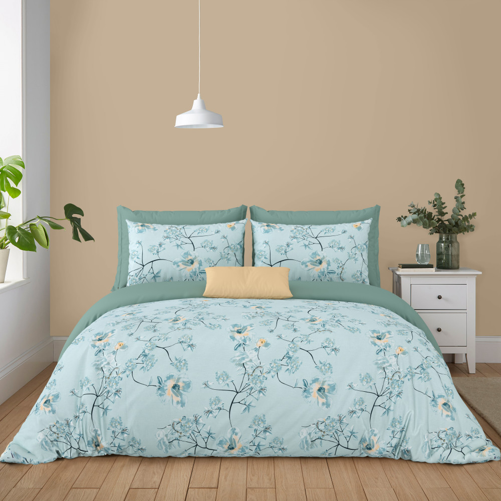 Bliss Double Bedsheet 100% Pure Cotton 180 TC Bedheeet With Two Pillow Cover Set of 18 Bedsheet