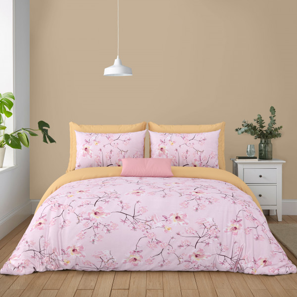 Bliss Double Bedsheet 100% Pure Cotton 180 TC Bedheeet With Two Pillow Cover Set of 18 Bedsheet