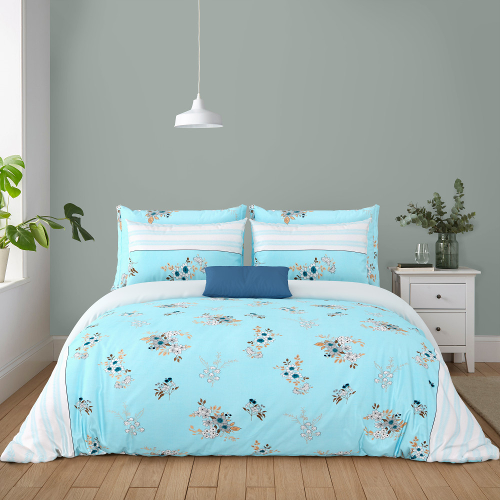 Bliss Double Bedsheet 100% Pure Cotton 180 TC Bedheeet With Two Pillow Cover Set of 18 Bedsheet