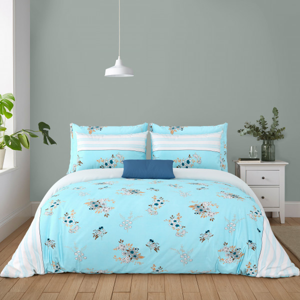 Bliss Double Bedsheet 100% Pure Cotton 180 TC Bedheeet With Two Pillow Cover Set of 18 Bedsheet