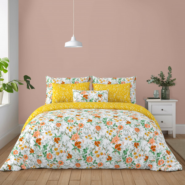 Bliss King Size 100% Pure Cotton 180 TC Bedheeet With Two Pillow Cover Set of 18 Bedsheet