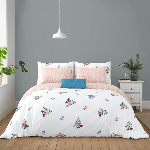 Bliss King Size 100% Pure Cotton 180 TC Bedheeet With Two Pillow Cover Set of 18 Bedsheet