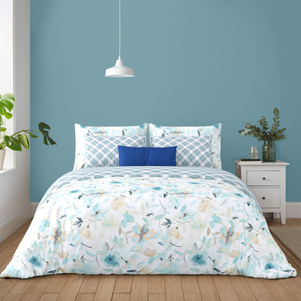 Bliss King Size 100% Pure Cotton 180 TC Bedheeet With Two Pillow Cover Set of 18 Bedsheet