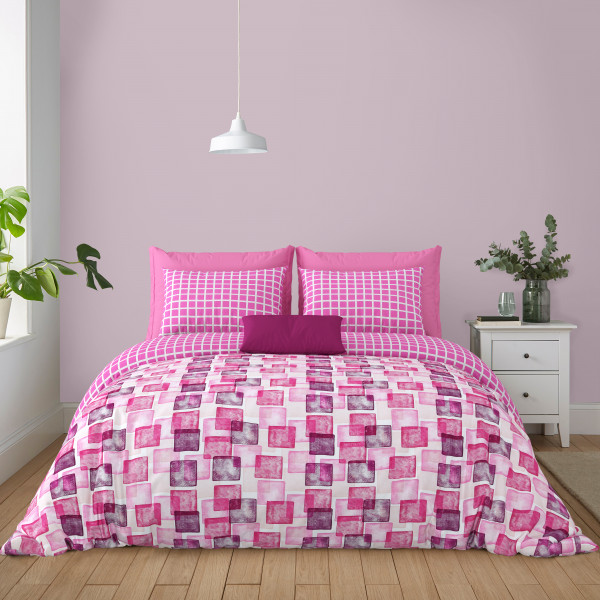 Bliss King Size 100% Pure Cotton 180 TC Bedheeet With Two Pillow Cover Set of 18 Bedsheet