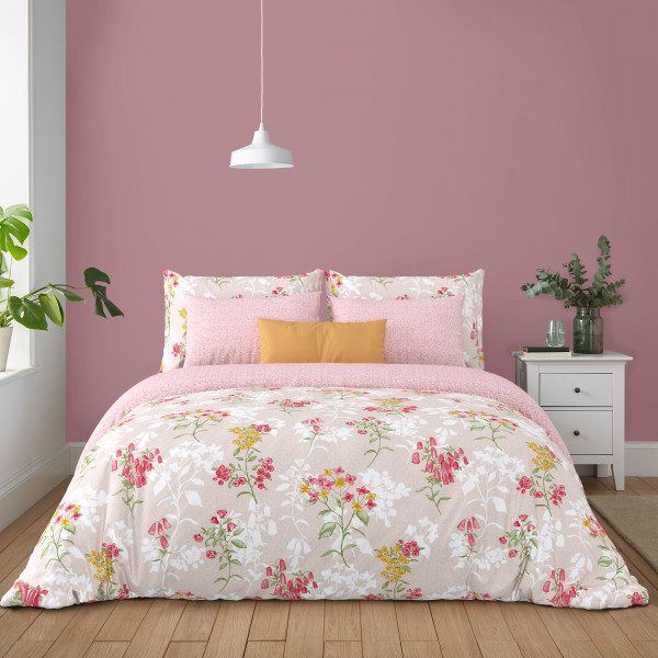 Bliss King Size 100% Pure Cotton 180 TC Bedheeet With Two Pillow Cover Set of 18 Bedsheet