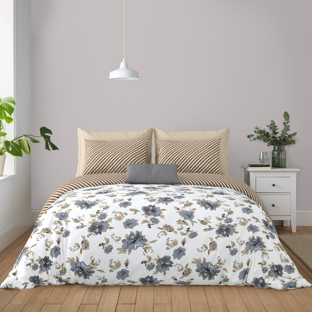 Bliss King Size 100% Pure Cotton 180 TC Bedheeet With Two Pillow Cover Set of 18 Bedsheet
