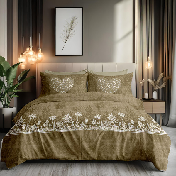 Bliss King Size 100% Pure Cotton 180 TC Bedheeet With Two Pillow Cover Set of 18 Bedsheet