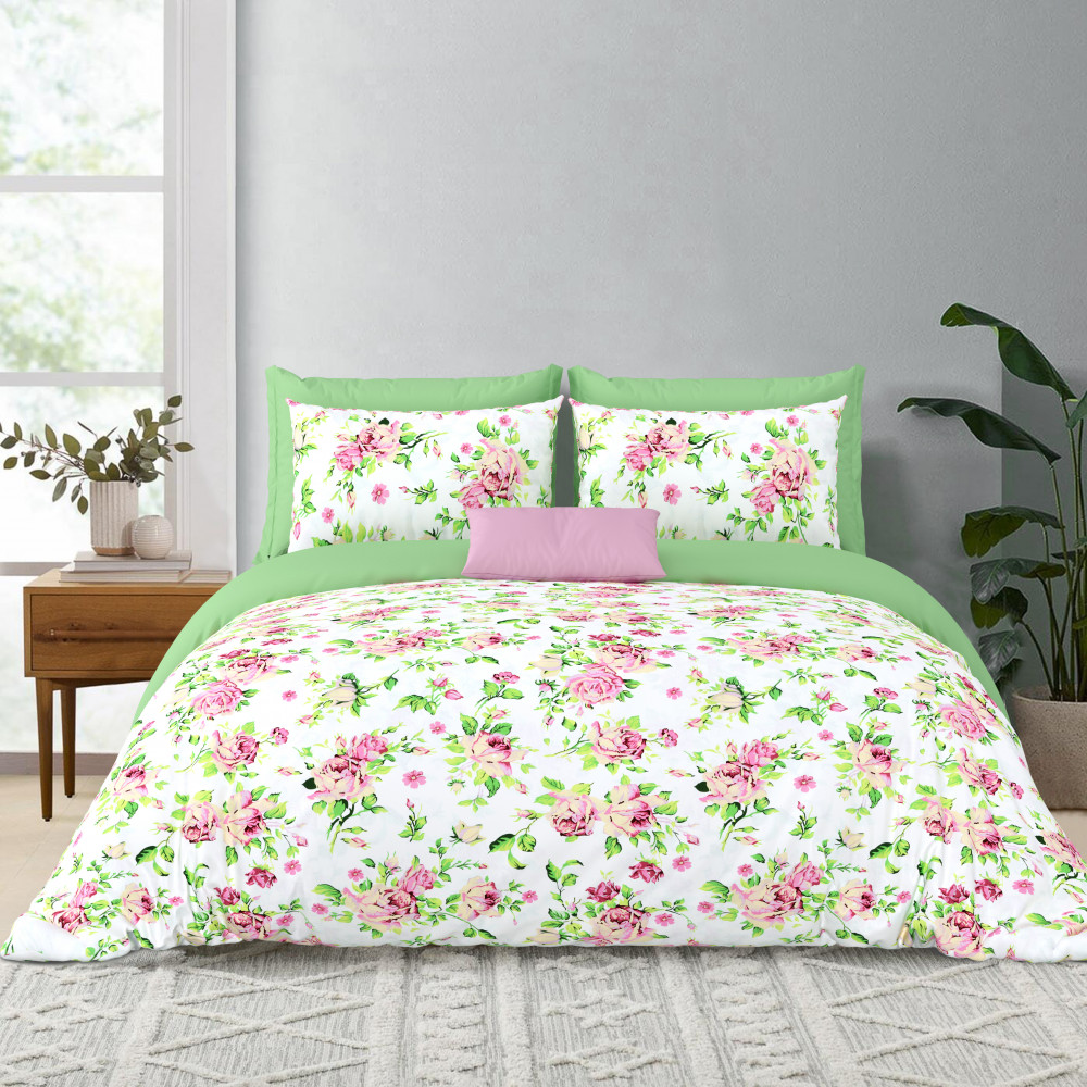 Bliss Double Bedsheet 100% Pure Cotton 180 TC Bedheeet With Two Pillow Cover Set of 18 Bedsheet
