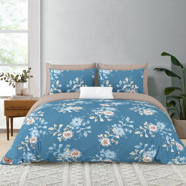 Bliss Double Bedsheet 100% Pure Cotton 180 TC Bedheeet With Two Pillow Cover Set of 18 Bedsheet