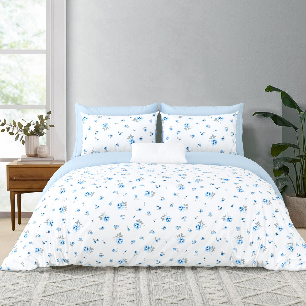 Bliss Double Bedsheet 100% Pure Cotton 180 TC Bedheeet With Two Pillow Cover Set of 18 Bedsheet
