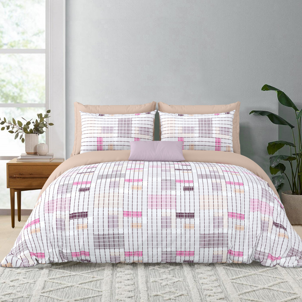 Bliss Double Bedsheet 100% Pure Cotton 180 TC Bedheeet With Two Pillow Cover Set of 18 Bedsheet